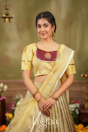 Dhaneshvari Art Silk Lehenga Set for Celebrations