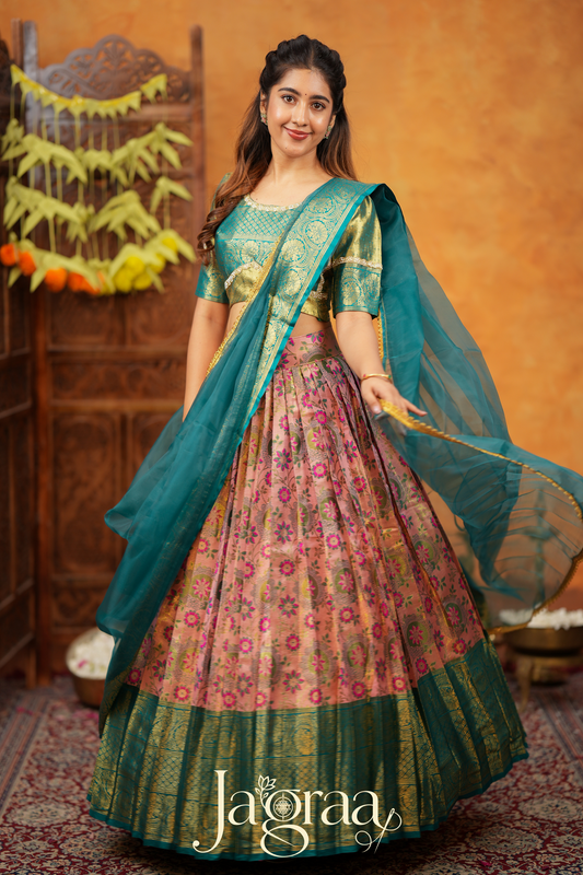 Eshveryprada Art Silk Lehenga Set For All Seasons