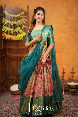 Eshveryprada Art Silk Lehenga Set For All Seasons