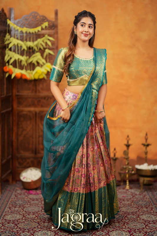 Eshveryprada Art Silk Lehenga Set For All Seasons