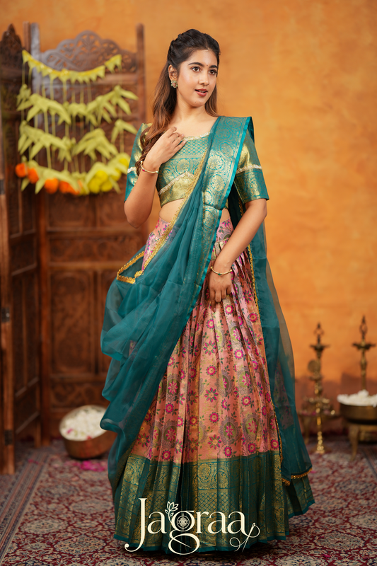 Eshveryprada Art Silk Lehenga Set For All Seasons