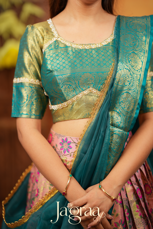 Eshveryprada Art Silk Lehenga Set For All Seasons