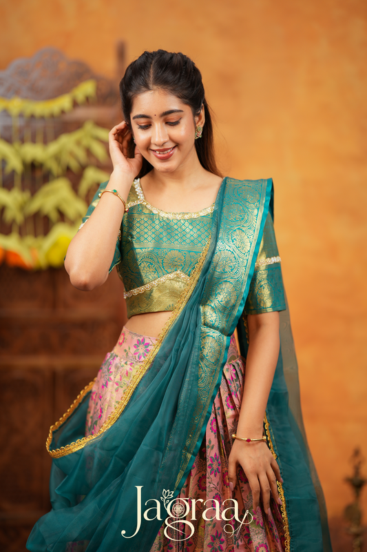 Eshveryprada Art Silk Lehenga Set For All Seasons