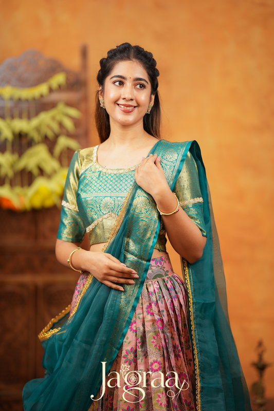 Eshveryprada Art Silk Lehenga Set For All Seasons