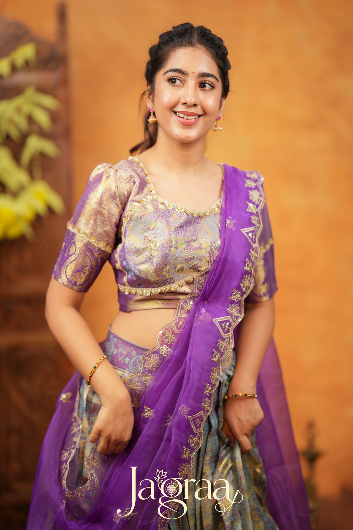 Shreeyukta Soft Silk Lehenga Set in Greyish Blue for Stylish Occasions