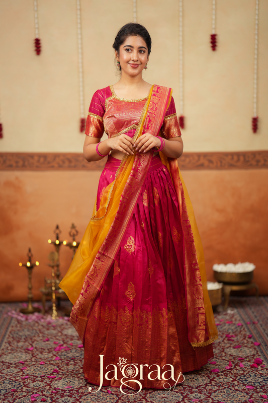 Sumana Bridal Wear Silk Panelled Lehenga Set