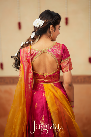Sumana Bridal Wear Silk Panelled Lehenga Set