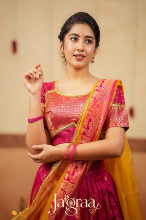 Sumana Bridal Wear Silk Panelled Lehenga Set