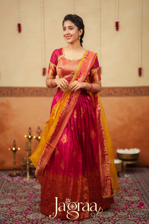 Sumana Bridal Wear Silk Panelled Lehenga Set