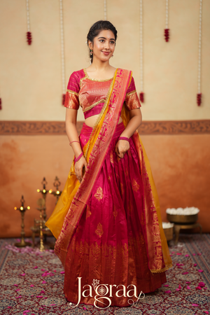 Sumana Bridal Wear Silk Panelled Lehenga Set