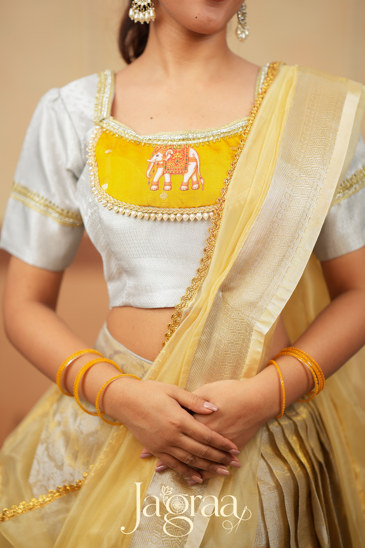 Vijaylaxmi Silk Silver Lehenga Set for Stylish Celebrations