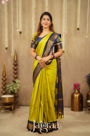 Esverylaxmi Premium Art Silk 2-In-1 Half Lehenga Saree