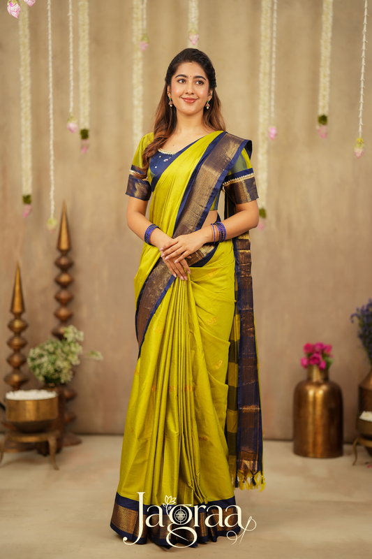 Esverylaxmi Premium Art Silk 2-In-1 Half Lehenga Saree