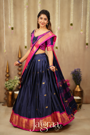 Dhanlaxmi 2-In-1 Half Saree with Best Handwork