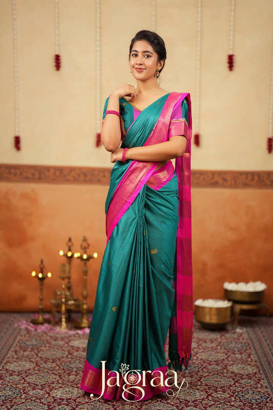 Kalyani 2-in-1 Half Saree, Lehenga with Blouse Set