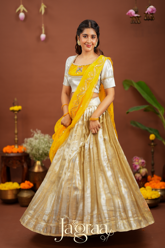 Pagna | Designer Ethnic Silk Lehenga Set For Festival Wear