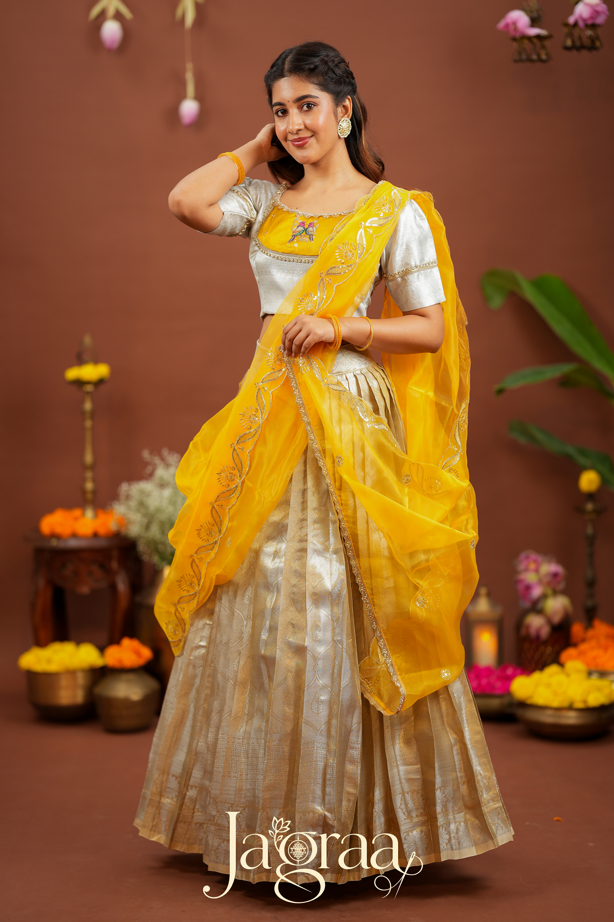 Pagna | Designer Ethnic Silk Lehenga Set For Festival Wear