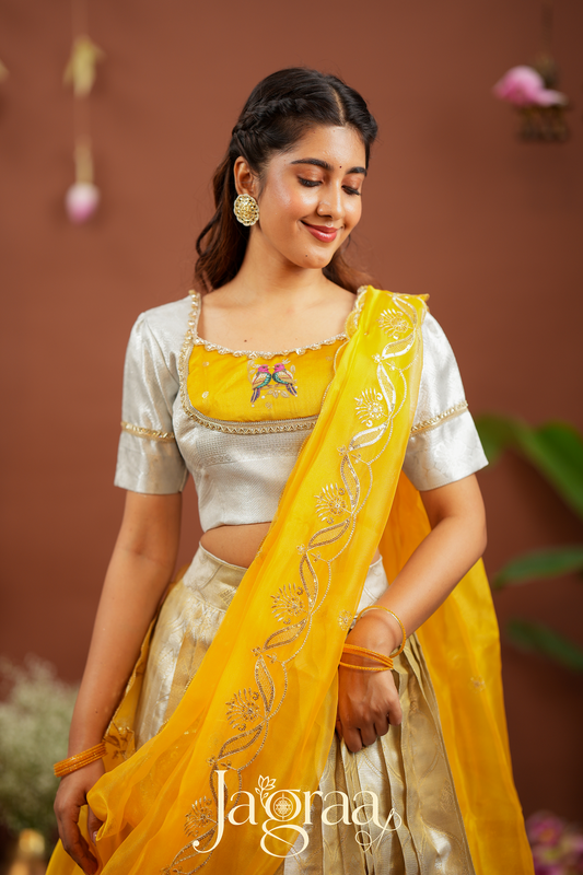 Pagna | Designer Ethnic Silk Lehenga Set For Festival Wear
