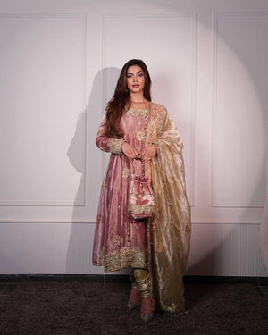 Shavi's' Peach Havy Royal Elegant Suit Set