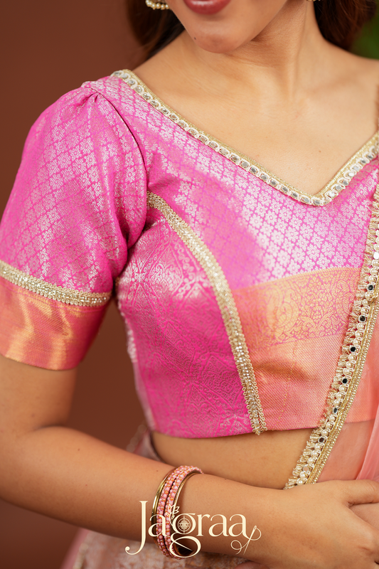 Shree | Best Rose Gold Occasion Wear Lehenga Set