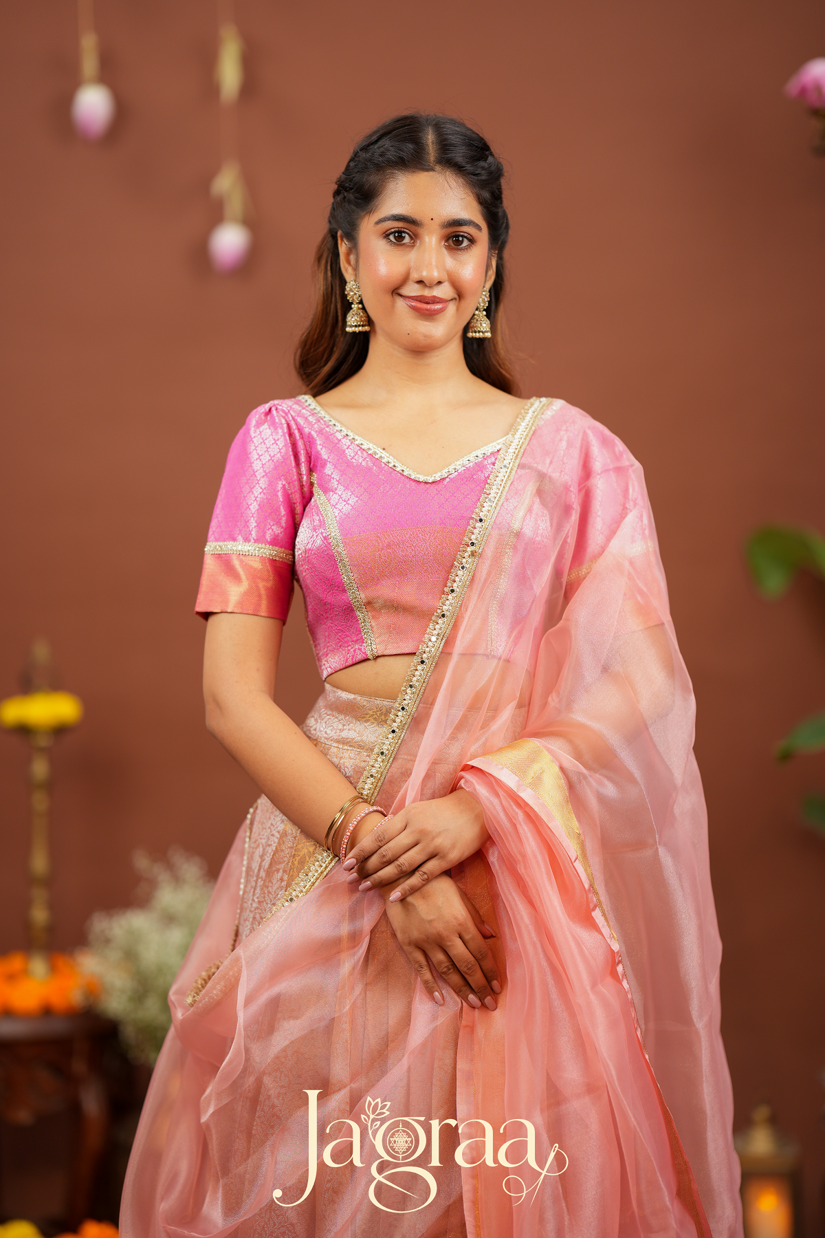 Shree | Best Rose Gold Occasion Wear Lehenga Set
